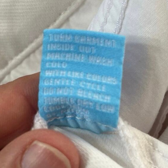 J. McLaughlin Loris White Open Button Fly Wide Leg Cropped Denim Jeans Size 2 - Picture 7 of 7